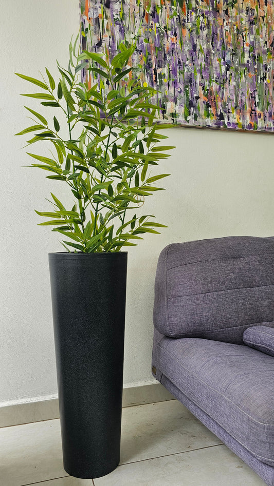 Maceta Minimalista Conica Planta Grande 78 CM alto Resistente y Colores Disponibles