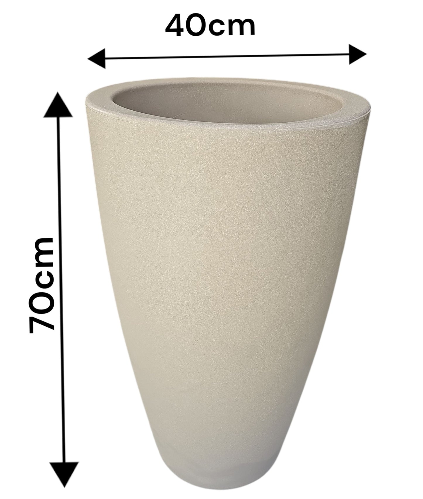 Maceta Grande 70 cm alto Macetón Resistente exterior colores disponibles