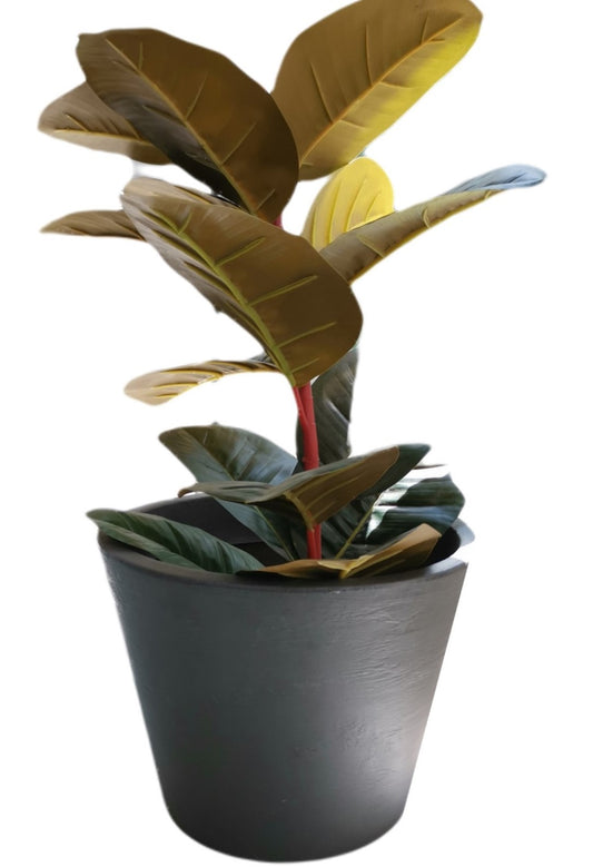 Maceta Chica Texturizada para Exterior o Interior 36 x 28 cm Colores