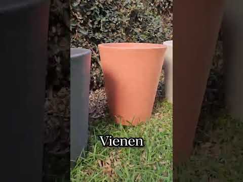 Maceta Minimalista Conica Chica Resistente Colores 33 x 38 cm