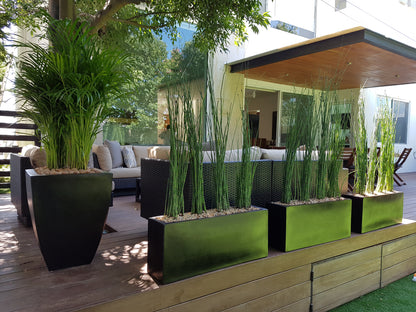 Maceta Jardinera Rectangular de Fibra de Vidrio de 90 CM de largo Resistente Colores