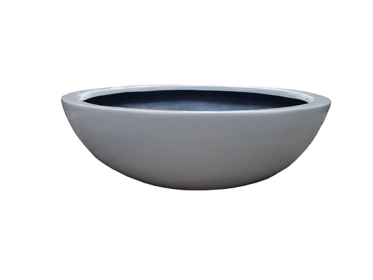 Maceta tipo Plato de Fibra de Vidrio 62 cm bajita para pata elefante Colores Disponibles