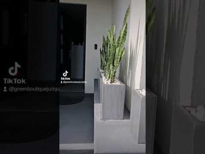 Maceta Jardinera Rectangular de Fibra de Vidrio de 90 CM de largo Resistente Colores