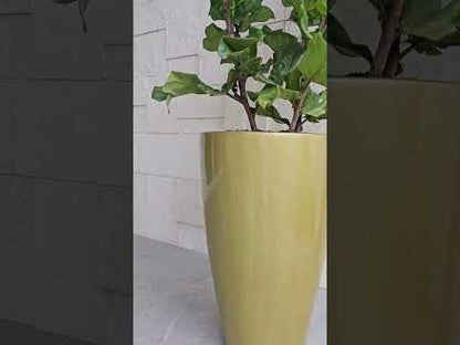 Maceta Decorativa de Fibra de Vidrio Timbal para Interior o Exterior tamaños y colores disponibles