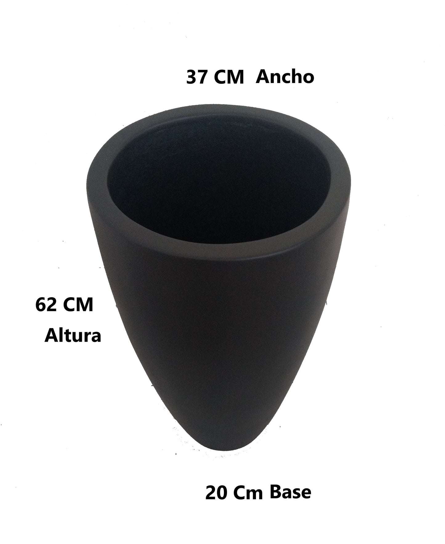 Maceta Decorativa de Fibra de Vidrio Timbal para Interior o Exterior tamaños y colores disponibles