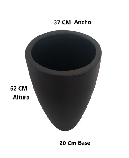 Maceta Decorativa de Fibra de Vidrio Timbal para Interior o Exterior tamaños y colores disponibles